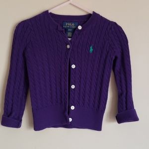 Ralph Lauren purple cardigan